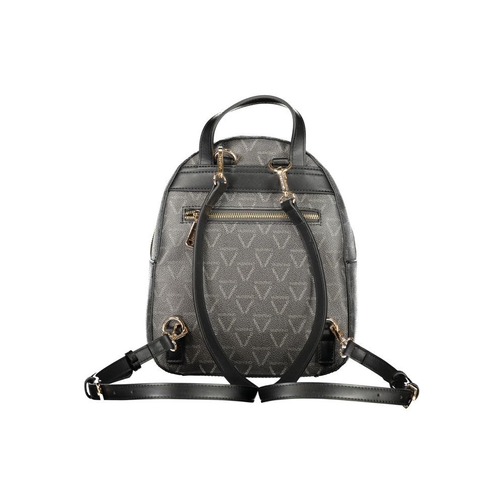 Mario Valentino Black Polyurethane Women's Backpack