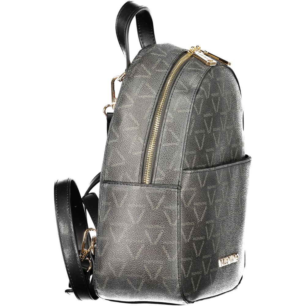 Mario Valentino Black Polyurethane Women's Backpack