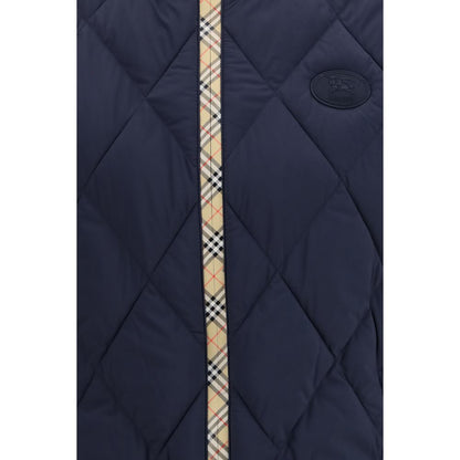Burberry Blue Polyamide Sleeveless Jacket