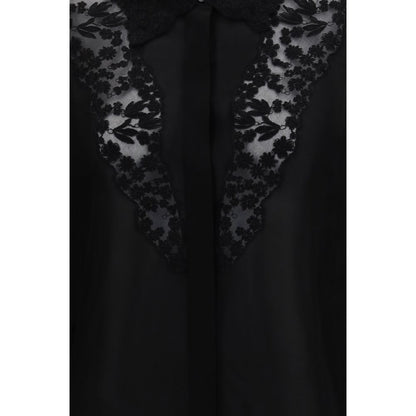 Fendi Black Silk Blouse