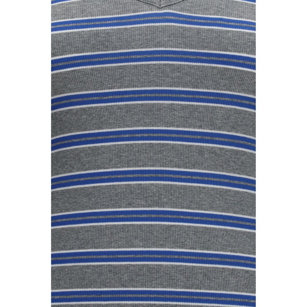 Ganni Gray Cotton Sportswear
