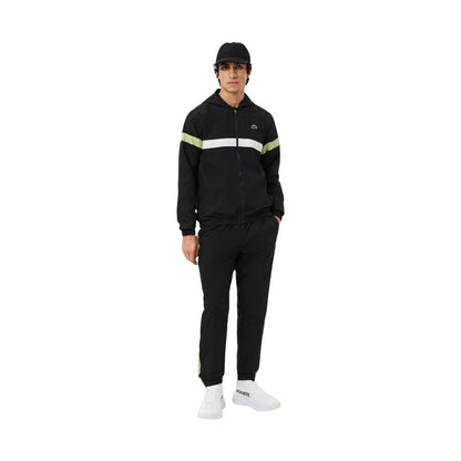 Lacoste Black And White Polyester Sweatsuit