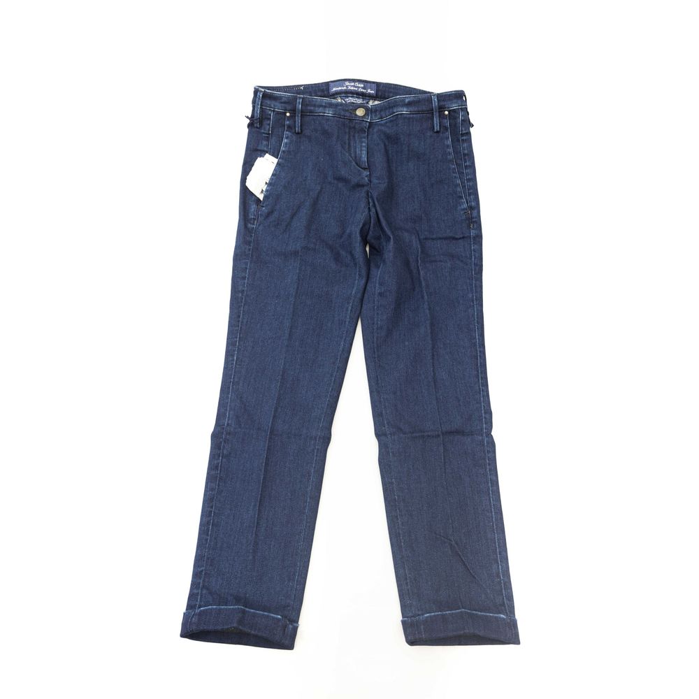 Jacob Cohen Blue Cotton Women Jeans