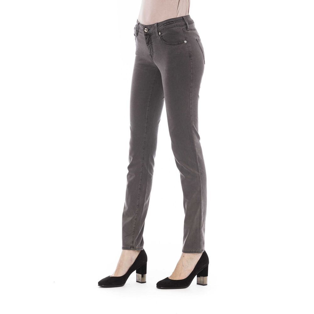 Jacob Cohen Gray Cotton Women Jeans