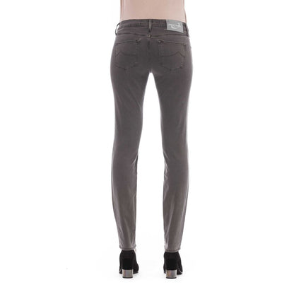Jacob Cohen Gray Cotton Women Jeans