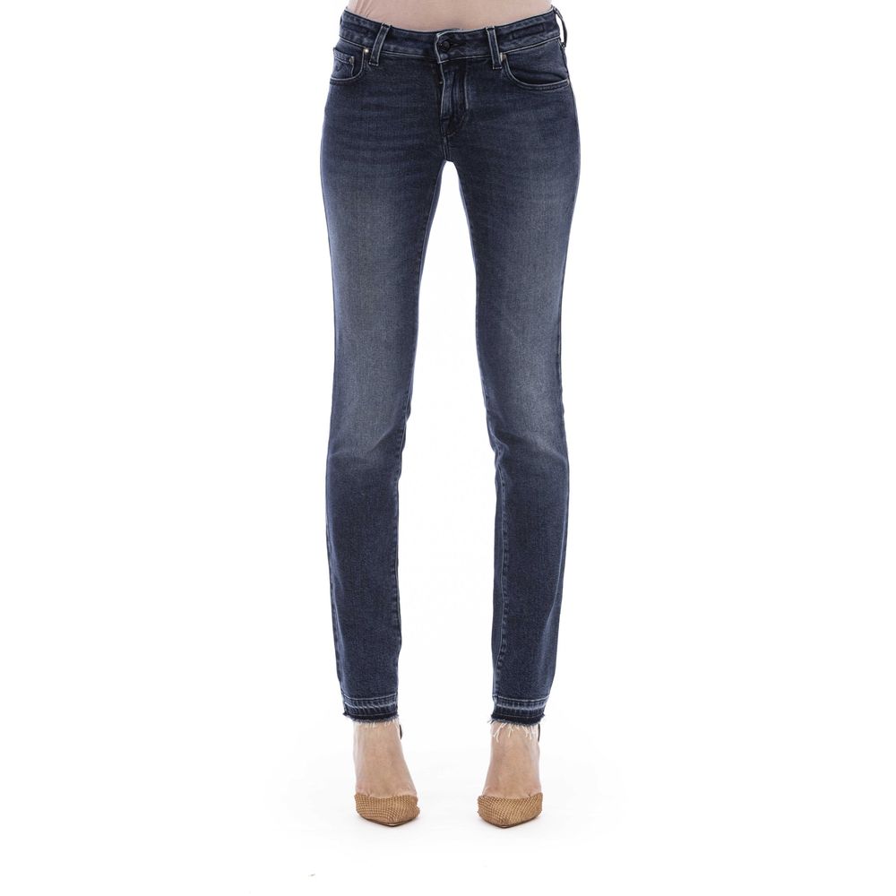 Jacob Cohen Blue Cotton Women Jeans