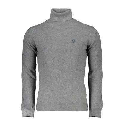 North Sails Grigio Poliammide sweater i heather grå med logo