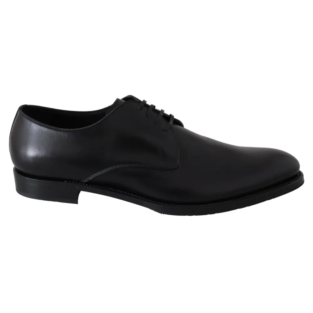 Dolce & Gabbana gabbana black leather Sartoria håndlavede sko bagside
