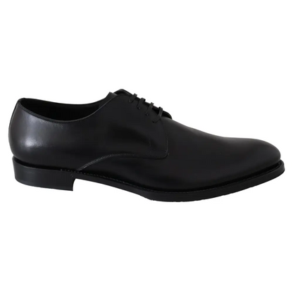 Dolce & Gabbana gabbana black leather Sartoria håndlavede sko bagside
