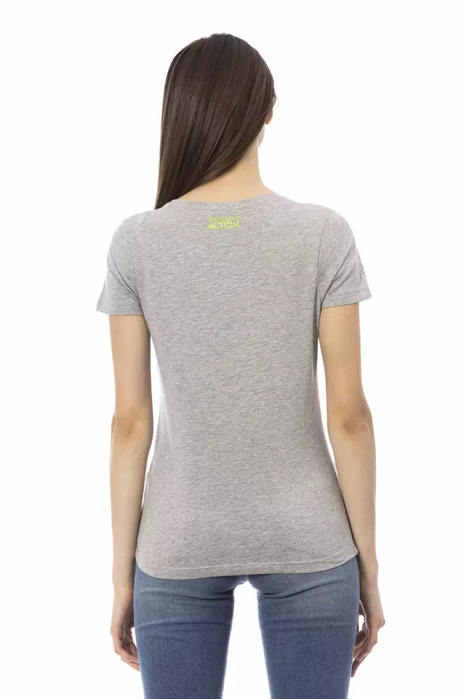 Trussardi Action Gray Cotton Women's T-Shirt