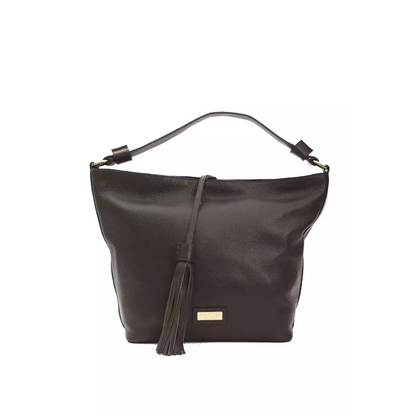 Pompei Donatella Brown Leather Women Shoulder Bag