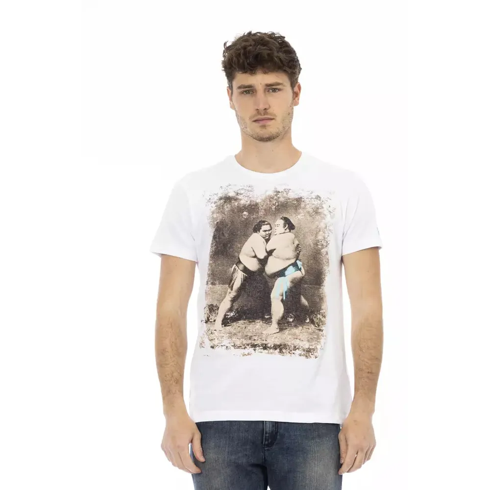 Trussardi Action White Cotton Men's T-Shirt