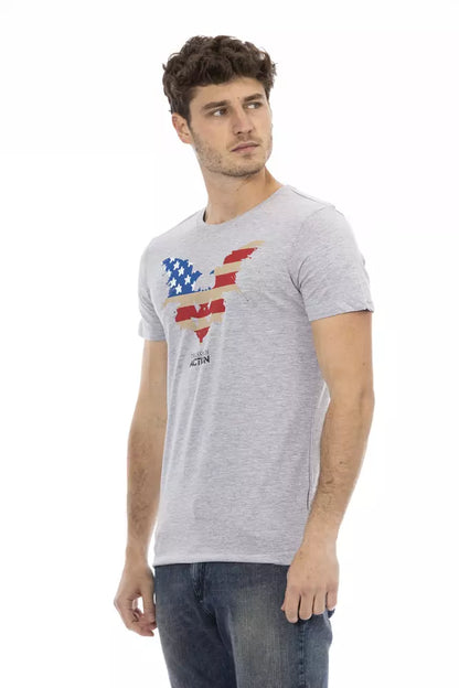 Trussardi Action Gray Cotton Men's T-Shirt