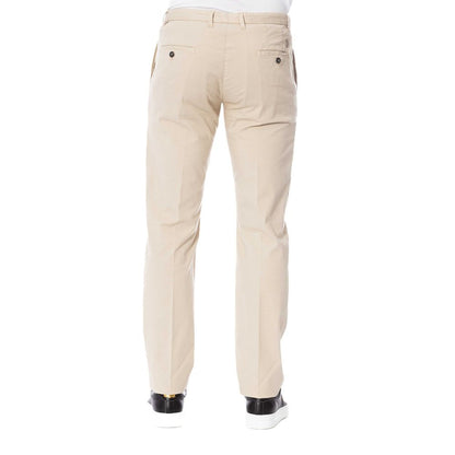 Trussardi Beige Cotton Men Trousers
