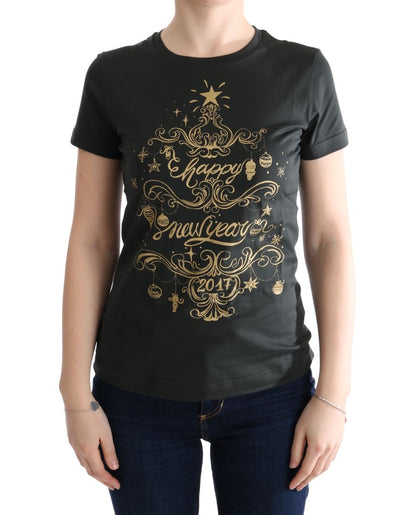 Dolce &amp; Gabbana Green Cotton 2017 Motif T-Shirt