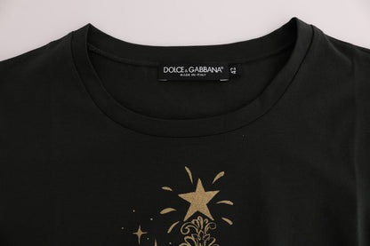 Dolce &amp; Gabbana Green Cotton 2017 Motif T-Shirt