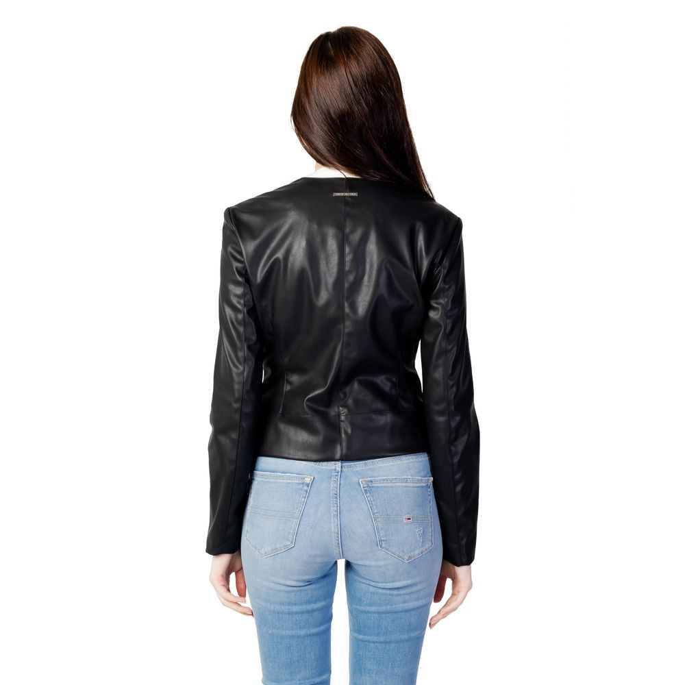 Armani Exchange Black Polyester Jackets &amp; Coats