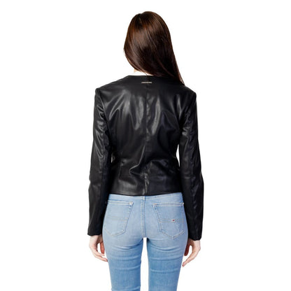 Armani Exchange Black Polyester Jackets &amp; Coats