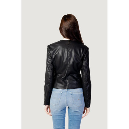 Armani Exchange Black Polyester Jackets &amp; Coats
