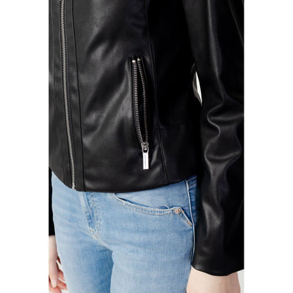 Armani Exchange Black Polyester Jackets &amp; Coats
