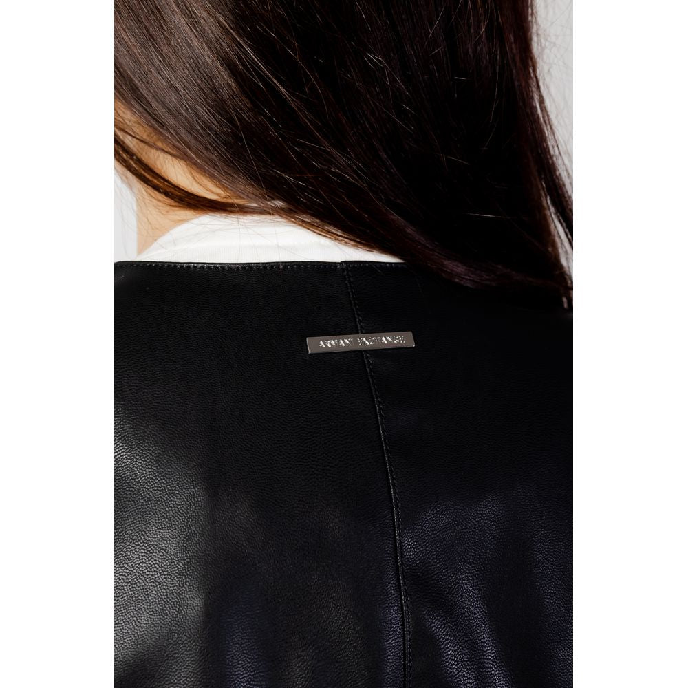 Armani Exchange Black Polyester Jackets &amp; Coats