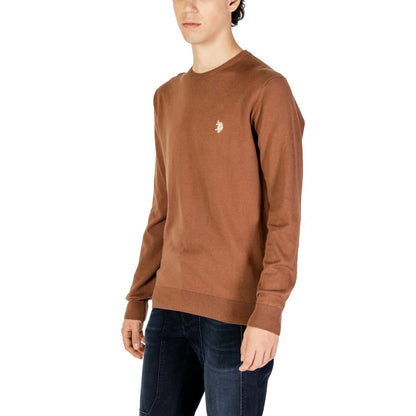 US POLO ASSN. Beige Cotton Sweatshirt