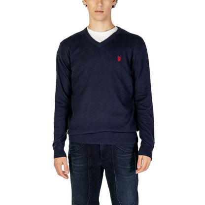 US POLO ASSN. Blue Cotton Cashmere Sweater
