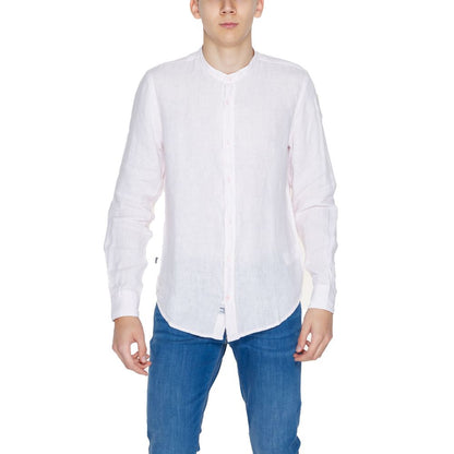 Blue Multicolor Linen Shirt
