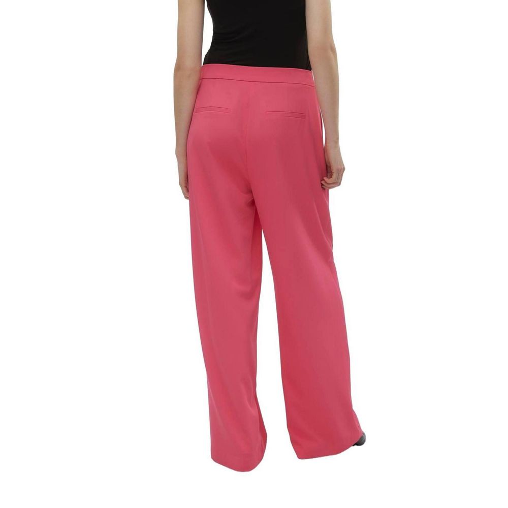 Vero Moda Pink Polyester Jeans &amp; Pants
