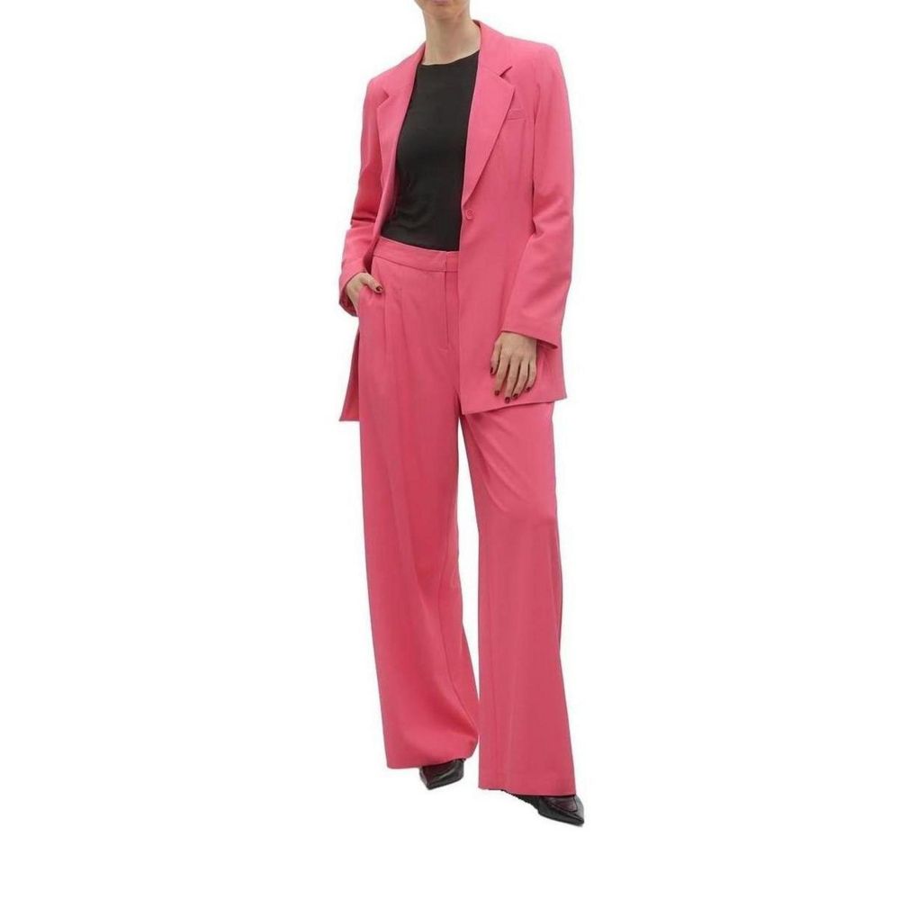 Vero Moda Pink Polyester Jeans &amp; Pants