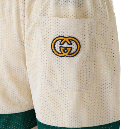 Gucci Cream polyester  Logo Shorts