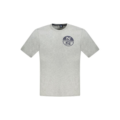 North Sails Brown Cotton Men T-Shirt