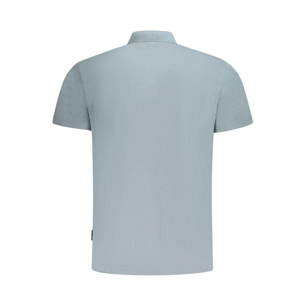 Napapijri Gray Cotton Men's Polo Shirt