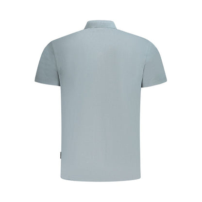 Napapijri Gray Cotton Men's Polo Shirt