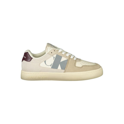 Calvin Klein Beige Polyester Men Sneakers