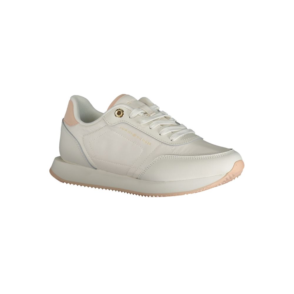 Tommy Hilfiger White Polyester Sneakers
