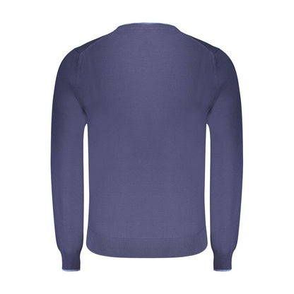 North Sails Blue Cotton Men Sweater