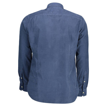 U.S. POLO ASSN. Blue Cotton Mens Shirt