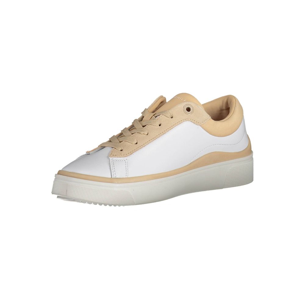 Tommy Hilfiger White Polyester Sneakers
