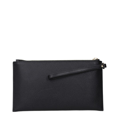 Michael Kors Black Leather Clutch Bags