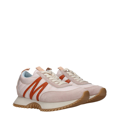 Moncler Pink Fabric Chunky Sneakers
