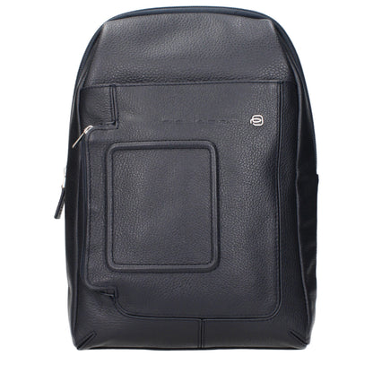 Piquadro Blue Leather Crossbody Bag