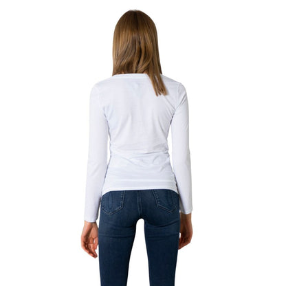 Armani Exchange White Cotton Long Sleeve