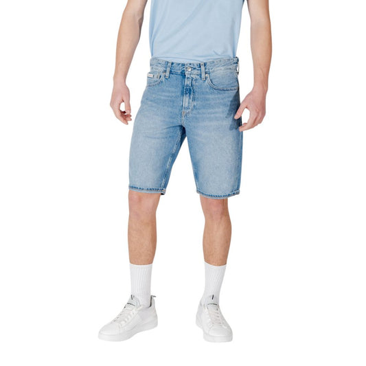 Calvin Klein Jeans Blue Cotton Bermuda