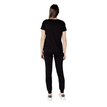 Armani Exchange Black Cotton T-Shirt