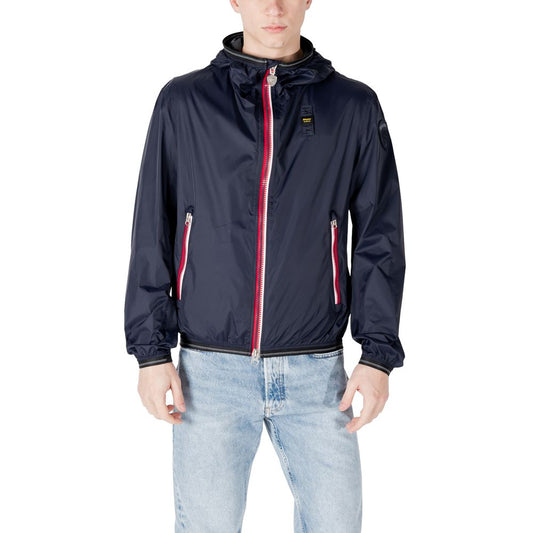 Blauer Blue Polyamide Jackets &amp; Coats