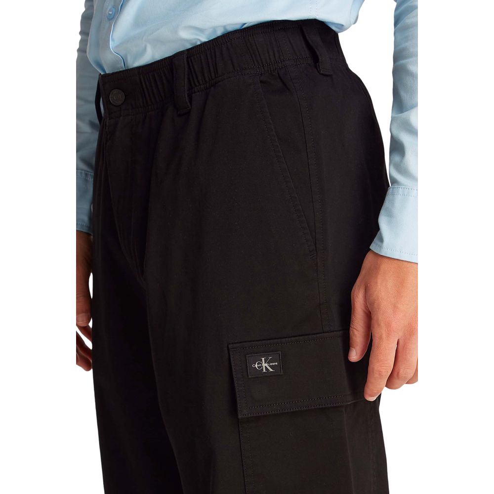 Calvin Klein Jeans Black Cotton Pant
