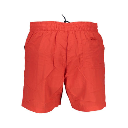 Norway 1963 Rosso Poliamide Men Swim Boxer