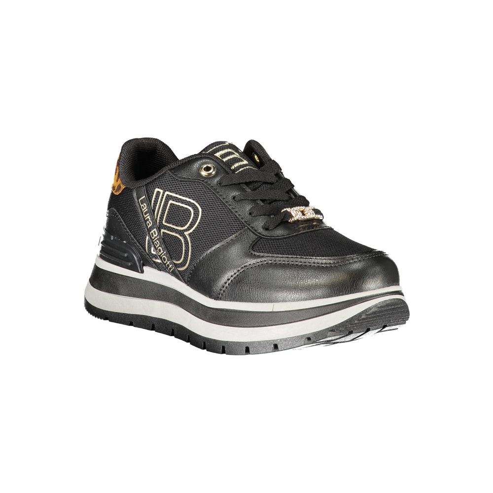 Laura Biagiotti Black Polyester Women Sneakers
