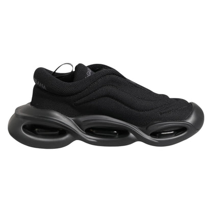 Dolce &amp; Gabbana Black Slip On Low Top Wave Sneakers Shoes